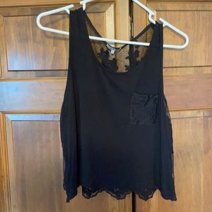 Black Charlotte Russe Crop Top